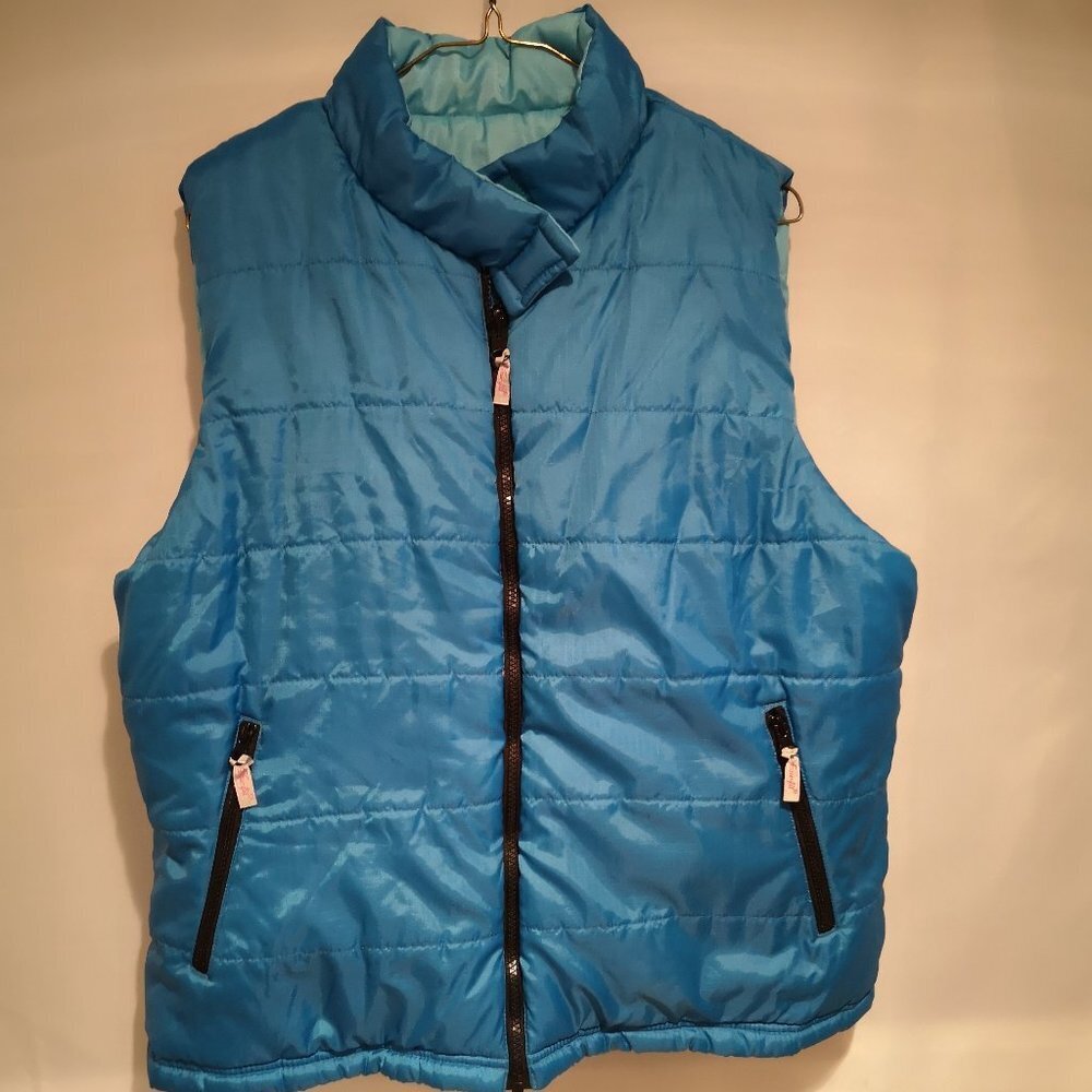 Tru Fit Ladies Full Zip Reversable Puffy Vest